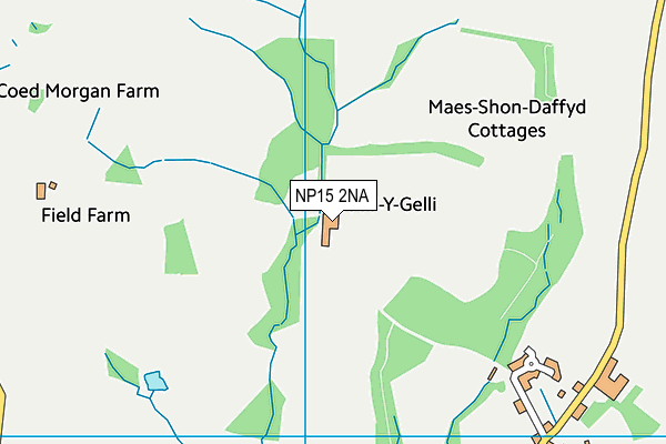 NP15 2NA map - OS VectorMap District (Ordnance Survey)