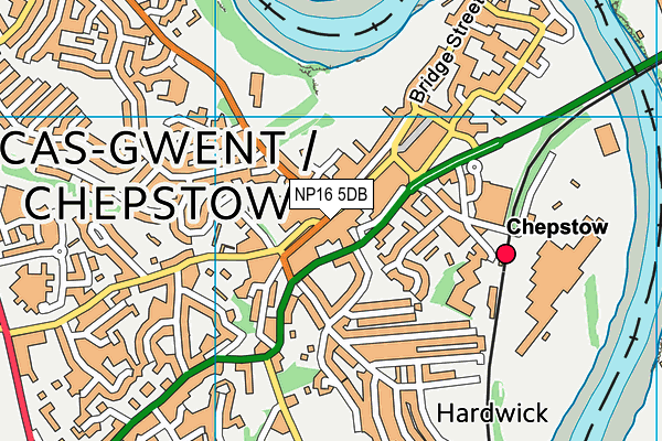 Map of THE CWTCH (CHEPSTOW) LTD at district scale