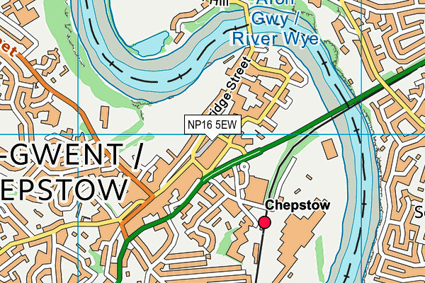 NP16 5EW map - OS VectorMap District (Ordnance Survey)