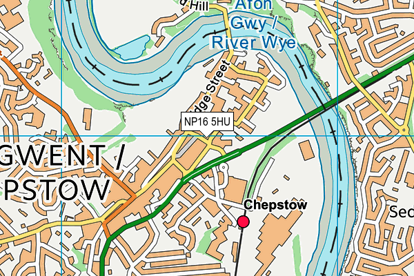 NP16 5HU map - OS VectorMap District (Ordnance Survey)