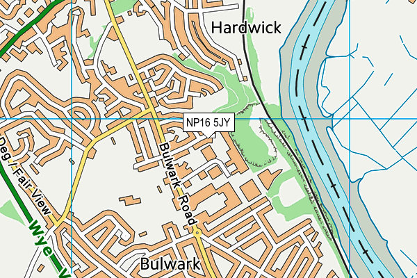 NP16 5JY map - OS VectorMap District (Ordnance Survey)