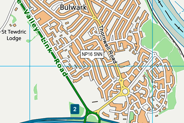 NP16 5NN map - OS VectorMap District (Ordnance Survey)
