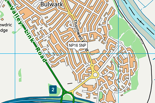 NP16 5NP map - OS VectorMap District (Ordnance Survey)