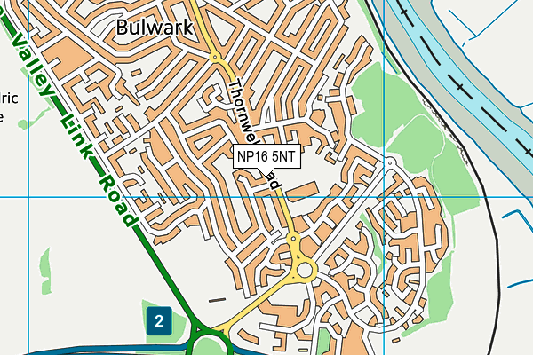 NP16 5NT map - OS VectorMap District (Ordnance Survey)