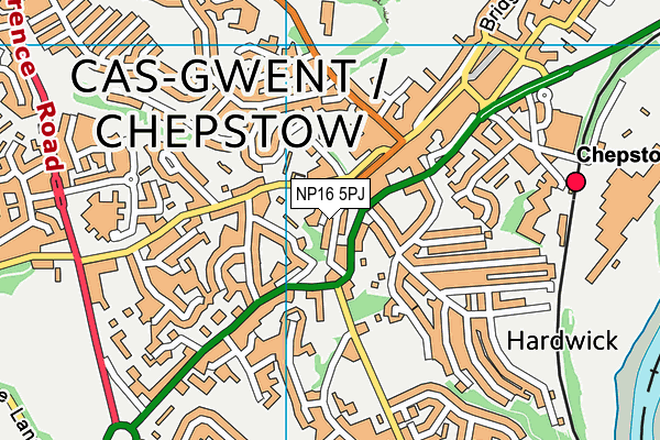 Map of CHEPSTOW THERAPY LTD at district scale