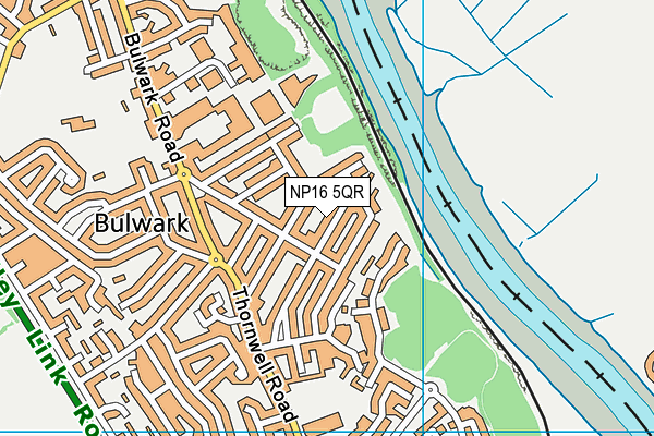 NP16 5QR map - OS VectorMap District (Ordnance Survey)