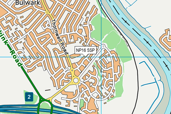 NP16 5SP map - OS VectorMap District (Ordnance Survey)