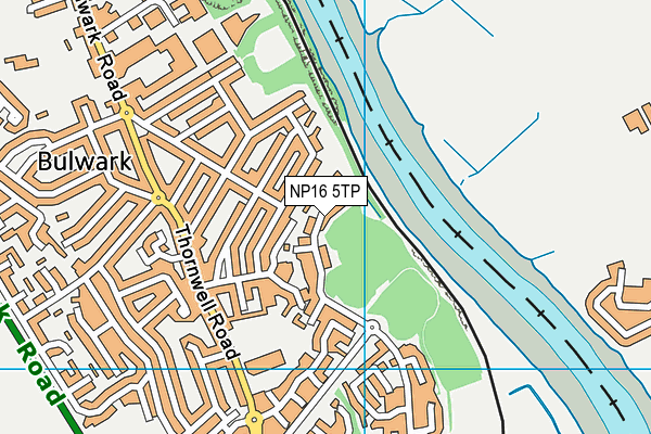 NP16 5TP map - OS VectorMap District (Ordnance Survey)