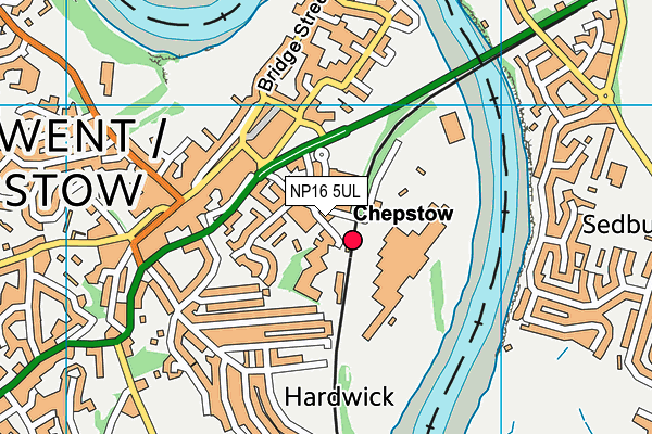 NP16 5UL map - OS VectorMap District (Ordnance Survey)