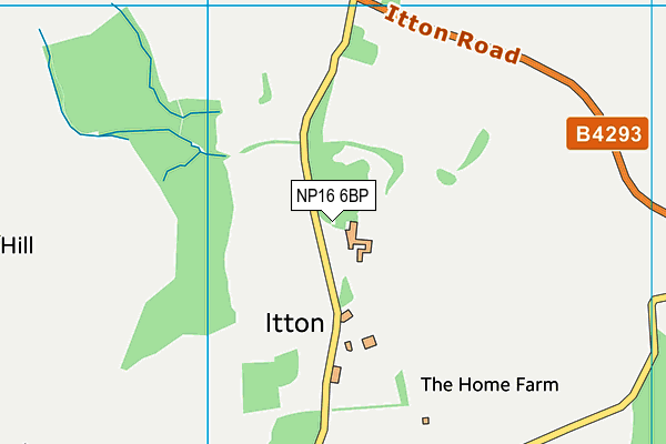 NP16 6BP map - OS VectorMap District (Ordnance Survey)