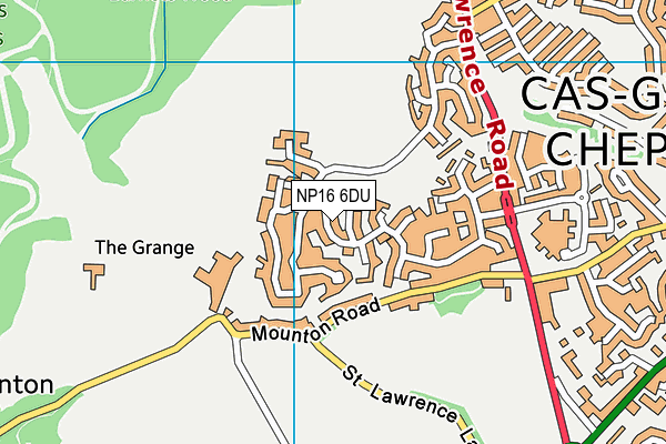NP16 6DU map - OS VectorMap District (Ordnance Survey)
