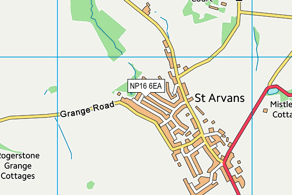 NP16 6EA map - OS VectorMap District (Ordnance Survey)