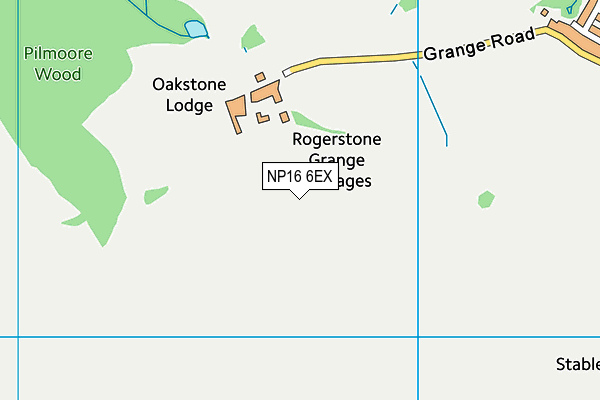 NP16 6EX map - OS VectorMap District (Ordnance Survey)