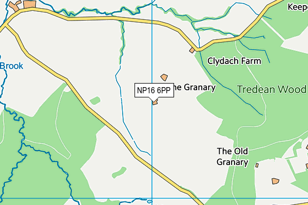 NP16 6PP map - OS VectorMap District (Ordnance Survey)