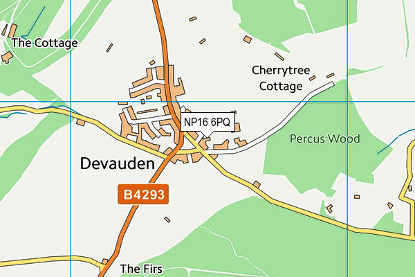 NP16 6PQ map - OS VectorMap District (Ordnance Survey)