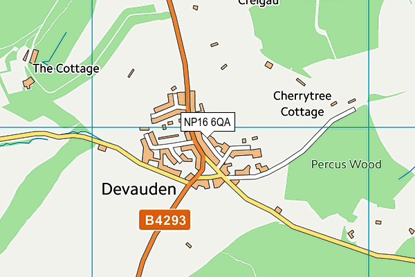 NP16 6QA map - OS VectorMap District (Ordnance Survey)