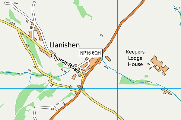 NP16 6QH map - OS VectorMap District (Ordnance Survey)