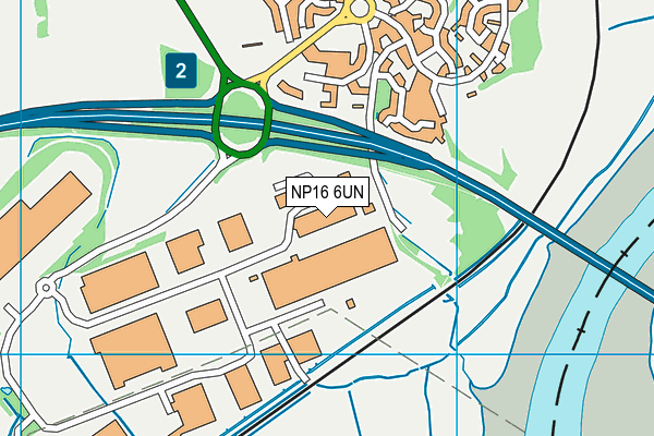 NP16 6UN map - OS VectorMap District (Ordnance Survey)