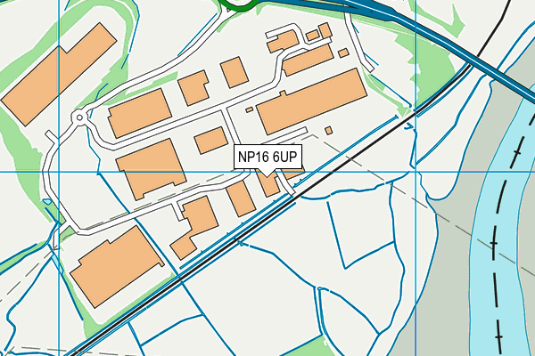NP16 6UP map - OS VectorMap District (Ordnance Survey)