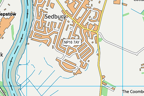 NP16 7AY map - OS VectorMap District (Ordnance Survey)