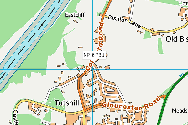 Tidenham Recreation Ground map (NP16 7BU) - OS VectorMap District (Ordnance Survey)