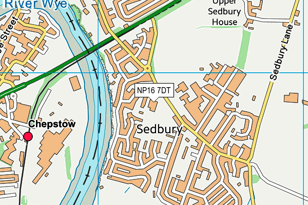 NP16 7DT map - OS VectorMap District (Ordnance Survey)