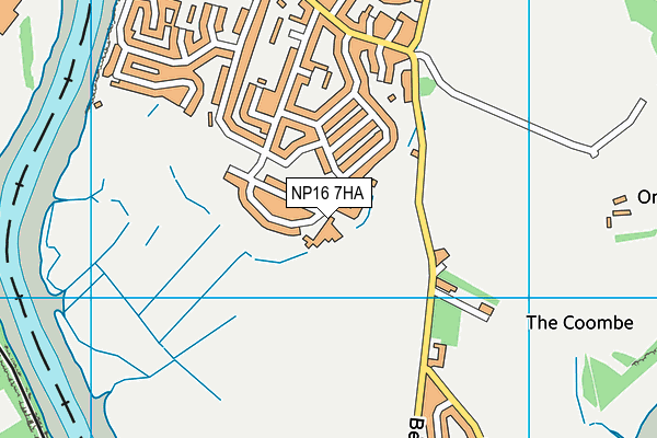 NP16 7HA map - OS VectorMap District (Ordnance Survey)