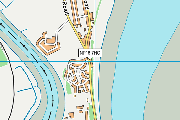 NP16 7HG map - OS VectorMap District (Ordnance Survey)