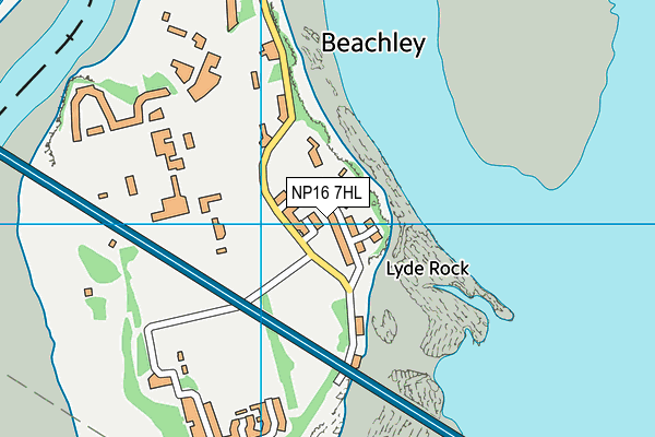 NP16 7HL map - OS VectorMap District (Ordnance Survey)