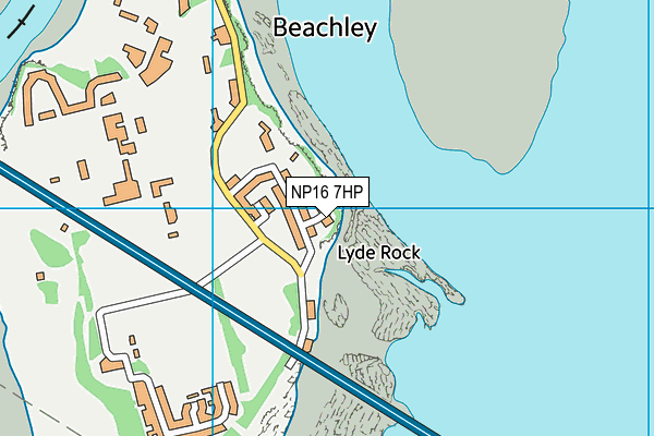 NP16 7HP map - OS VectorMap District (Ordnance Survey)