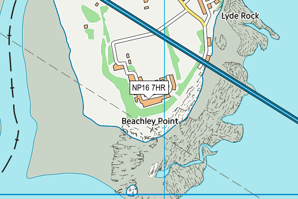 NP16 7HR map - OS VectorMap District (Ordnance Survey)