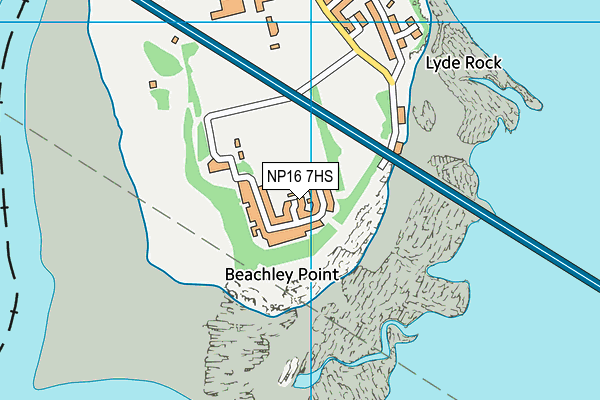 NP16 7HS map - OS VectorMap District (Ordnance Survey)