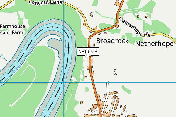 NP16 7JP map - OS VectorMap District (Ordnance Survey)