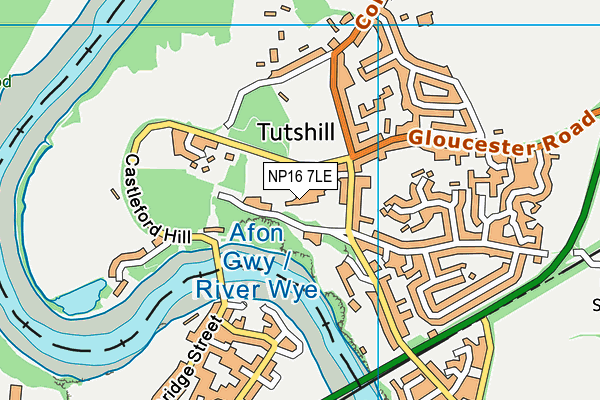 Dean Close St John's map (NP16 7LE) - OS VectorMap District (Ordnance Survey)