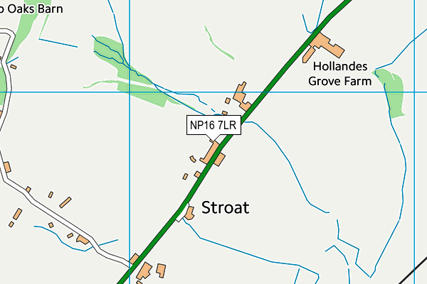 NP16 7LR map - OS VectorMap District (Ordnance Survey)