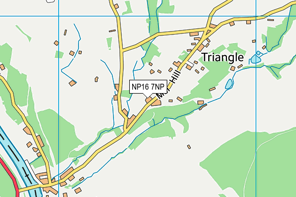 NP16 7NP map - OS VectorMap District (Ordnance Survey)