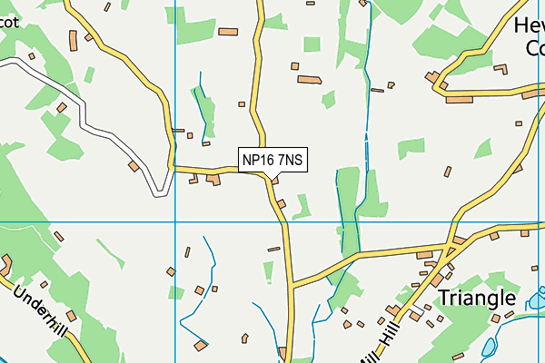 NP16 7NS map - OS VectorMap District (Ordnance Survey)
