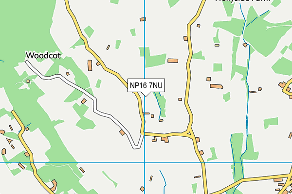 NP16 7NU map - OS VectorMap District (Ordnance Survey)