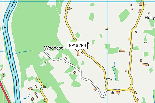 NP16 7PH map - OS VectorMap District (Ordnance Survey)
