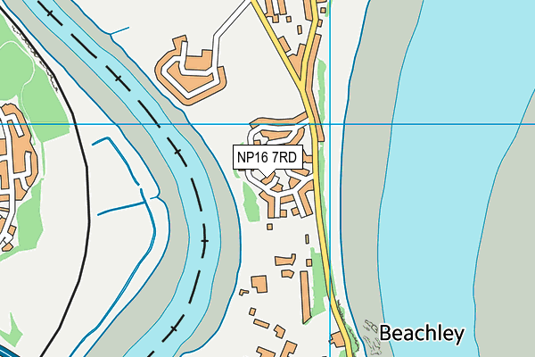 NP16 7RD map - OS VectorMap District (Ordnance Survey)