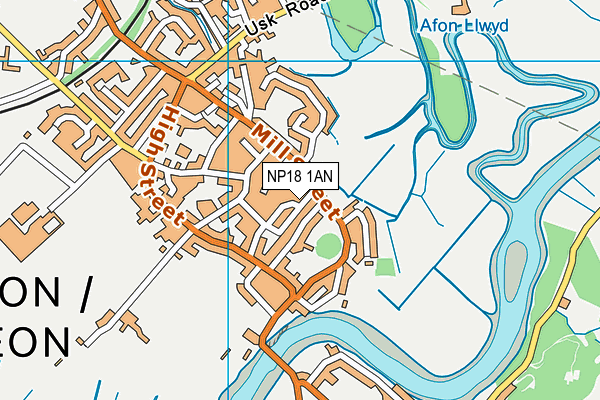 NP18 1AN map - OS VectorMap District (Ordnance Survey)