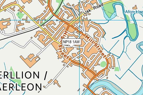 NP18 1AW map - OS VectorMap District (Ordnance Survey)