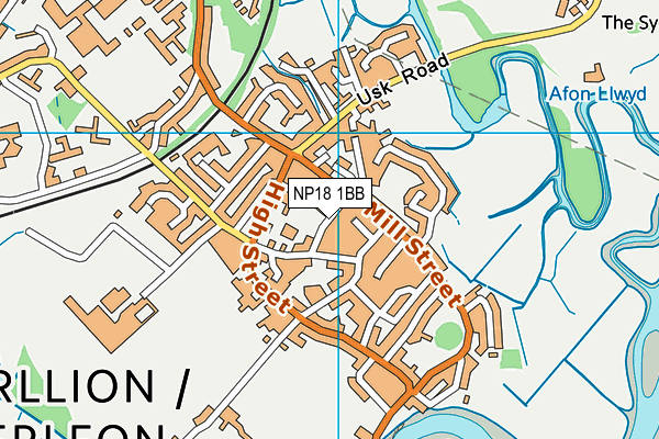 NP18 1BB map - OS VectorMap District (Ordnance Survey)