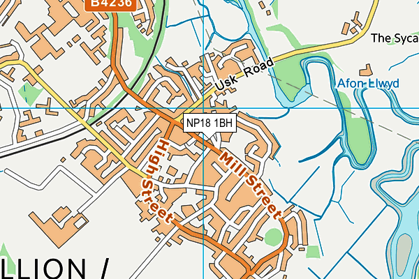 NP18 1BH map - OS VectorMap District (Ordnance Survey)