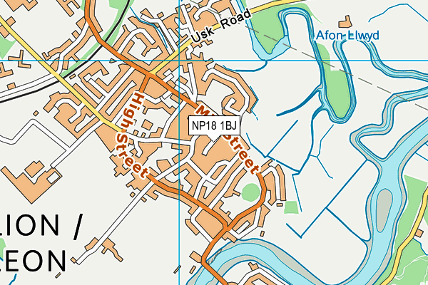 NP18 1BJ map - OS VectorMap District (Ordnance Survey)