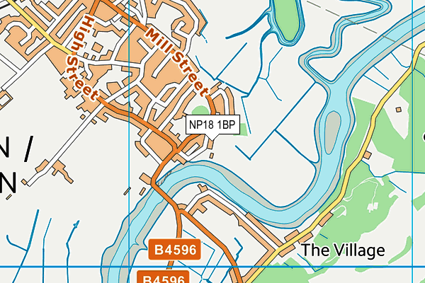 NP18 1BP map - OS VectorMap District (Ordnance Survey)