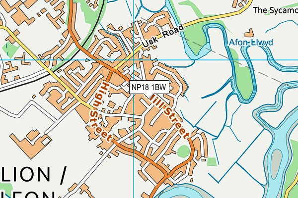 NP18 1BW map - OS VectorMap District (Ordnance Survey)