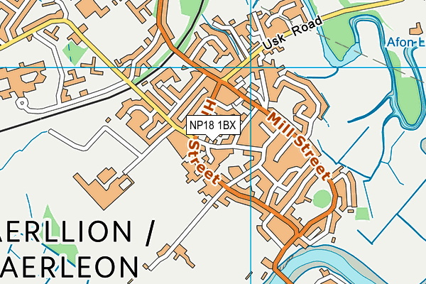 NP18 1BX map - OS VectorMap District (Ordnance Survey)