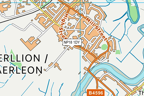 NP18 1DY map - OS VectorMap District (Ordnance Survey)