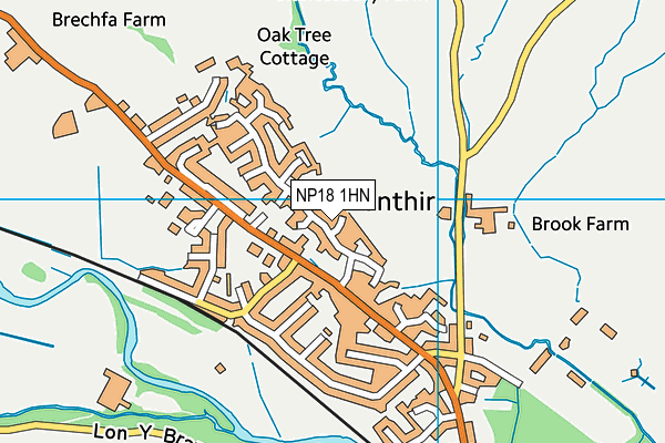 NP18 1HN map - OS VectorMap District (Ordnance Survey)